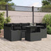 Set de canapele pentru grădină cu pernă 7 pcs Negru Rattan poli - WALTI WALTI