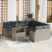 Set de canapele pentru grădină 9 pcs Gri deschis Rattan poli - WALTI WALTI