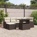 Set de canapele pentru grădină cu pernă 7 pcs Maro Rattan poli - WALTI WALTI