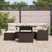 Set de canapele pentru grădină cu pernă 7 pcs Maro Rattan poli - WALTI WALTI
