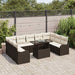 Set de canapele pentru grădină cu pernă 10 pcs Maro Rattan poli - WALTI WALTI