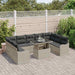 Set de canapele pentru grădină 10 pcs Gri deschis Rattan poli - WALTI WALTI