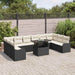 Set de canapele pentru grădină 11 pcs Negru Rattan poli - WALTI WALTI
