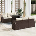 Set de canapele pentru grădină cu pernă 7 pcs Maro Rattan poli - WALTI WALTI