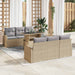 Set de canapele pentru grădină cu pernă 7 pcs Bej Rattan poli - WALTI WALTI