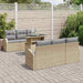 Set de canapele pentru grădină cu pernă 7 pcs Bej Rattan poli - WALTI WALTI