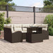 Set de canapele pentru grădină cu pernă 7 pcs Maro Rattan poli - WALTI WALTI