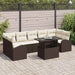 Set de canapele pentru grădină cu pernă 8 pcs Maro Rattan poli - WALTI WALTI