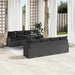 Set de canapele pentru grădină cu pernă 7 pcs Negru Rattan poli - WALTI WALTI