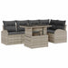 Set de canapele pentru grădină cu pernă 6 pcs Gri deschis - WALTI WALTI