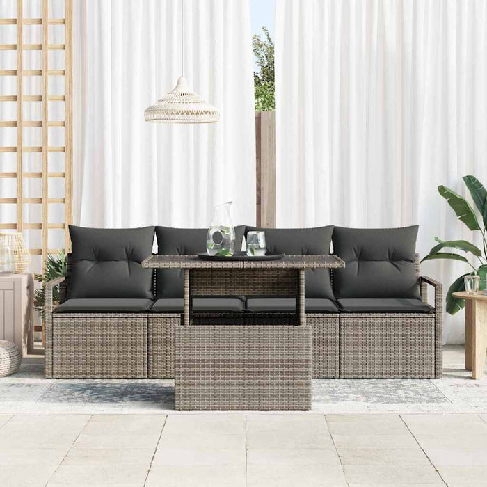 Set de canapele pentru grădină 5 pcs Gri 100 x 55 x 73 cm - WALTI WALTI