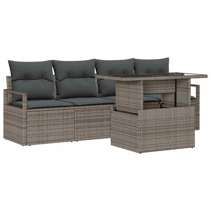 Set de canapele pentru grădină 5 pcs Gri 100 x 55 x 73 cm - WALTI WALTI