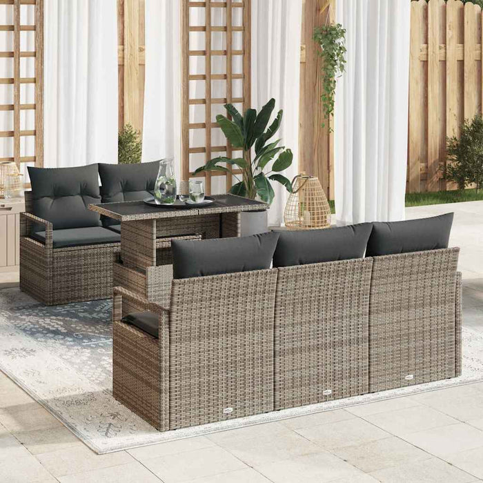 Set de canapele pentru grădină 6 pcs Gri 100 x 55 x 73 cm - WALTI WALTI