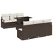 Set de canapele pentru grădină cu pernă 7 pcs maro și crem - WALTI WALTI