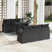 Set de canapele pentru grădină 7 pcs Negru 100 x 55 x 73 cm - WALTI WALTI