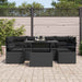 Set de canapele pentru grădină 7 pcs Negru 100 x 55 x 73 cm - WALTI WALTI