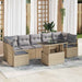 Set de canapele pentru grădină 8 pcs Beige și gri deschis - WALTI WALTI