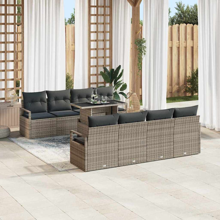 Set de canapele pentru grădină 7 pcs Gri 100 x 55 x 73 cm - WALTI WALTI