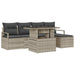 Set de canapele pentru grădină cu pernă 6 pcs Gri deschis - WALTI WALTI