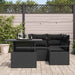 Set de canapele pentru grădină 5 pcs Negru 100 x 55 x 73 cm - WALTI WALTI