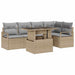 Set de canapele pentru grădină 6 pcs Beige și gri deschis - WALTI WALTI