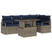 Set de canapele pentru grădină 6 pcs Gri și albastru marin - WALTI WALTI