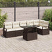 Set de canapele pentru grădină cu pernă 7 pcs Maro Rattan poli - WALTI WALTI