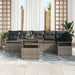 Set de canapele pentru grădină cu pernă 7 pcs Gri Rattan poli - WALTI WALTI