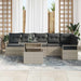 Set de canapele pentru grădină 7 pcs Gri deschis Rattan poli - WALTI WALTI