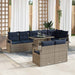 Set de canapele pentru grădină 9 pcs Gri și albastru marin - WALTI WALTI