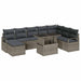 Set de canapele pentru grădină cu pernă 9 pcs Gri - WALTI WALTI