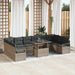 Set de canapele pentru grădină 11 pcs Gri 100 x 55 x 73 cm - WALTI WALTI