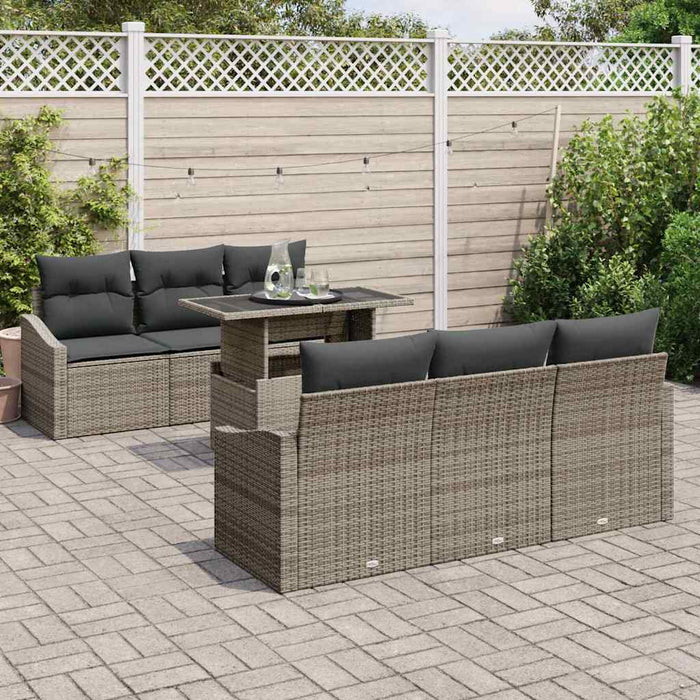 Set de canapele pentru grădină 7 pcs Gri 100 x 55 x 73 cm - WALTI WALTI
