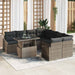 Set de canapele pentru grădină 9 pcs Gri 100 x 55 x 73 cm - WALTI WALTI