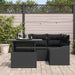 Set de canapele pentru grădină 5 pcs Negru 100 x 55 x 73 cm - WALTI WALTI