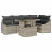 Set de canapele pentru grădină cu pernă 6 pcs Gri deschis - WALTI WALTI