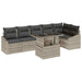 Set de canapele pentru grădină cu pernă 7 pcs Gri deschis - WALTI WALTI