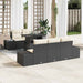 Set de canapele pentru grădină cu pernă 6 pcs negru și crem - WALTI WALTI