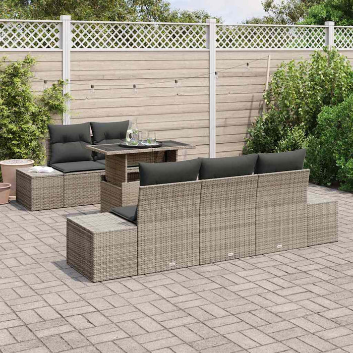 Set de canapele pentru grădină 6 pcs Gri 100 x 55 x 73 cm - WALTI WALTI