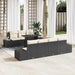Set de canapele pentru grădină cu pernă 8 pcs negru și crem - WALTI WALTI