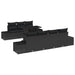 Set de canapea cu pernă Manual 8 pcs Negru poliratan - WALTI WALTI