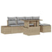 Set de canapele pentru grădină 6 pcs Beige și gri deschis - WALTI WALTI