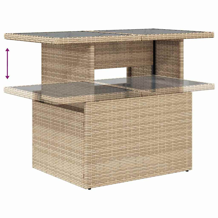 Set de canapele pentru grădină cu pernă 6 pcs Bej poliratan - WALTI WALTI