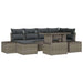 Set de canapele pentru grădină cu pernă 7 pcs Gri - WALTI WALTI