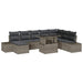 Set de canapele pentru grădină cu pernă 9 pcs Gri - WALTI WALTI