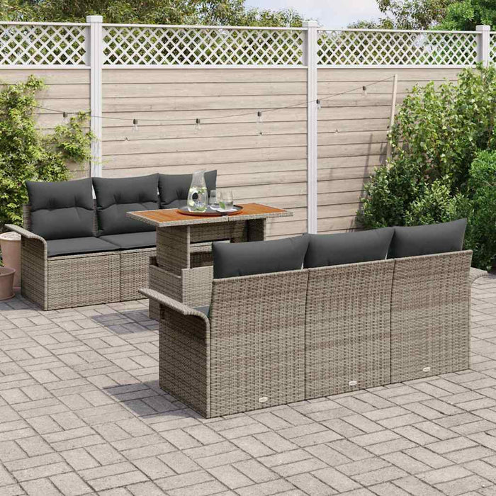 Set de canapele pentru grădină 7 pcs Gri 100 x 55 x 73 cm - WALTI WALTI