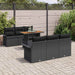 Set de canapele pentru grădină cu pernă 7 pcs Negru - WALTI WALTI