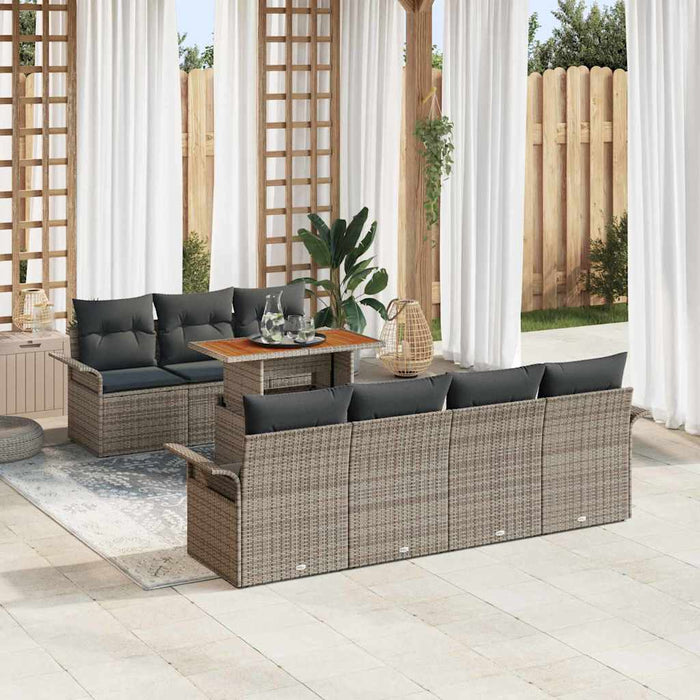 Set de canapele pentru grădină 8 pcs Gri 100 x 55 x 73 cm - WALTI WALTI