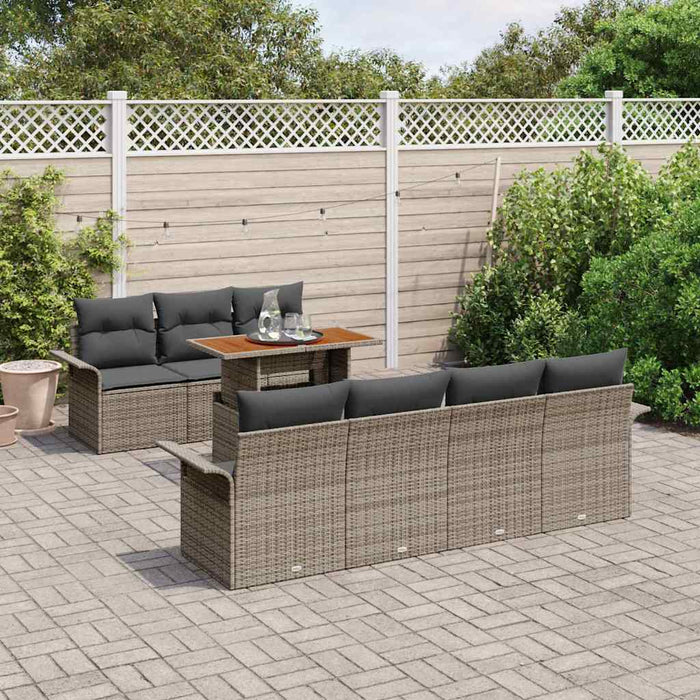 Set de canapele pentru grădină 8 pcs Gri 100 x 55 x 73 cm - WALTI WALTI