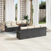 Set de canapele pentru grădină cu pernă 7 pcs negru și crem - WALTI WALTI